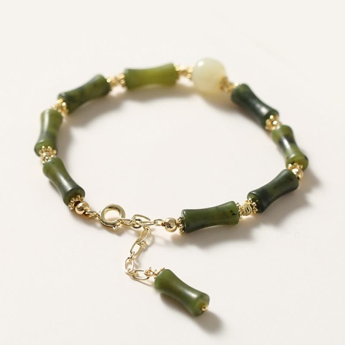 Glass Bead Bamboo Luck Strength Bracelet Glass Bead Bamboo Luck Strength Bracelet