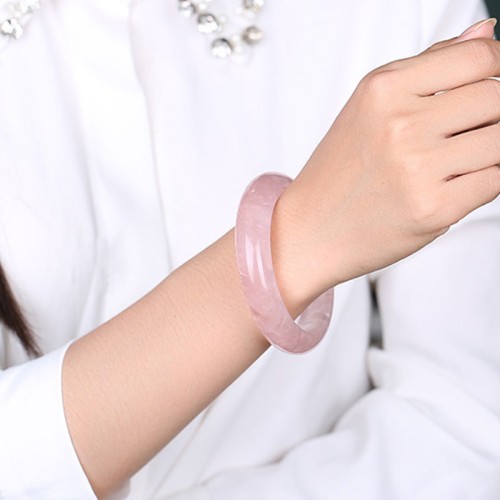 Rose Quartz Love Caring Bangle Rose Quartz Love Caring Bangle