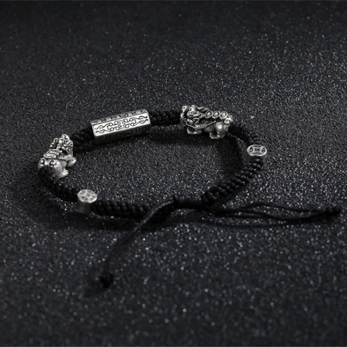 Double PiXiu Feng Shui Copper Coin Bracelet