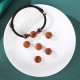 Natural Peach Wood Chinese Zodiac Cinnabar Wealth Bracelet