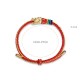 999 Silver Luck Year of the Dragon Colorful Rope Bracelet 999 Silver Luck Year of the Dragon Colorful Rope Bracelet