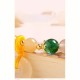 14K Gold Plated Golden Silk Jade Peace Buckle Bracelet 14K Gold Plated Golden Silk Jade Peace Buckle Bracelet