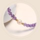 14K Gold Plated Amethyst Crystal Healing Chain Bracelet 14K Gold Plated Amethyst Crystal Healing Chain Bracelet