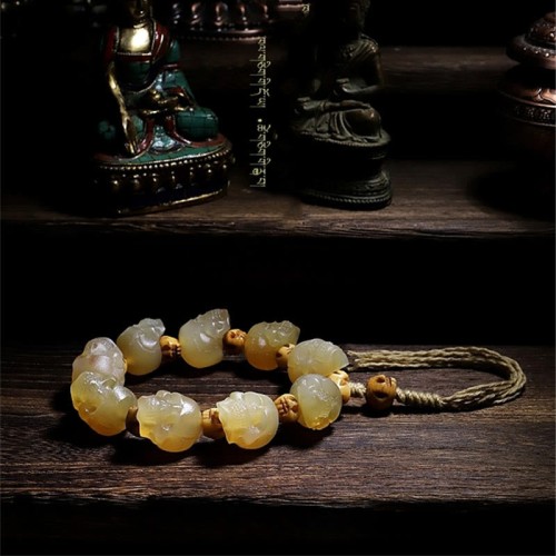 Handmade Tibetan Sheep Horn Yak Bone Luck Bracelet Handmade Tibetan Sheep Horn Yak Bone Luck Bracelet