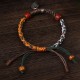 Tibetan Silver Zakiram Goddess Camel Bone Protection Bracelet Tibetan Silver Zakiram Goddess Camel Bone Protection Bracelet