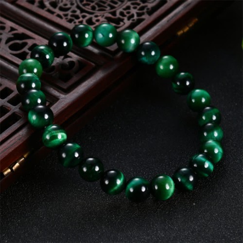 Natural Green Tiger Eye Strength Bracelet Natural Green Tiger Eye Strength Bracelet