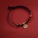 Cinnabar Fu Character Charm Blessing Bracelet Cinnabar Fu Character Charm Blessing Bracelet