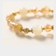 14K Gold Plated Golden Rutilated Quartz Wealth Charm Bracelet 14K Gold Plated Golden Rutilated Quartz Wealth Charm Bracelet