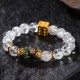 Color-Changing Pixiu White Crystal Wealth Bracelet