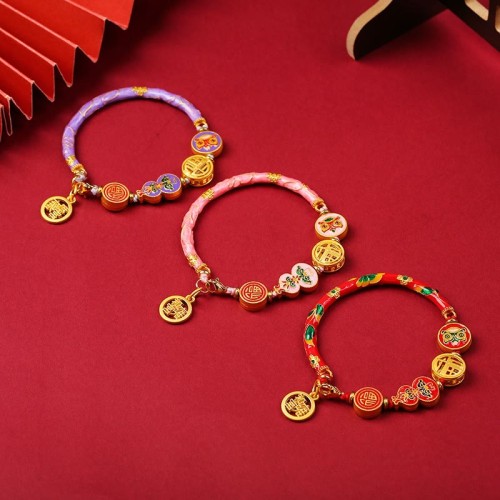 Tibetan Gourd Fortune Happiness Lion Wealth Bracelet