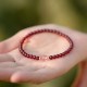 Garnet Strawberry Quartz Calm Bracelet Garnet Strawberry Quartz Calm Bracelet