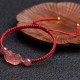 Strawberry Quartz PiXiu Lucky Red String Bracelet Strawberry Quartz PiXiu Lucky Red String Bracelet