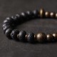 Lava Rock Copper Balance Cuff Bangle