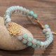 Amazonite Lotus Flower Balance Bracelet Amazonite Lotus Flower Balance Bracelet