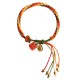 Persimmon Red Agate Strength Reincarnation Knot Bracelet