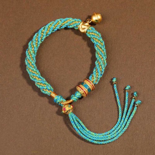 Tibetan Handmade Luck Protection Prayer Wheel Bracelet Tibetan Handmade Luck Protection Prayer Wheel Bracelet