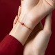 14K Gold Red Rope King Kong Knot Bracelet 14K Gold Red Rope King Kong Knot Bracelet