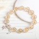 Sterling Silver Citrine Moon Star Bracelet Sterling Silver Citrine Moon Star Bracelet