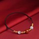 Natural Red Agate Cat Eye Calm Braided Necklace Pendant