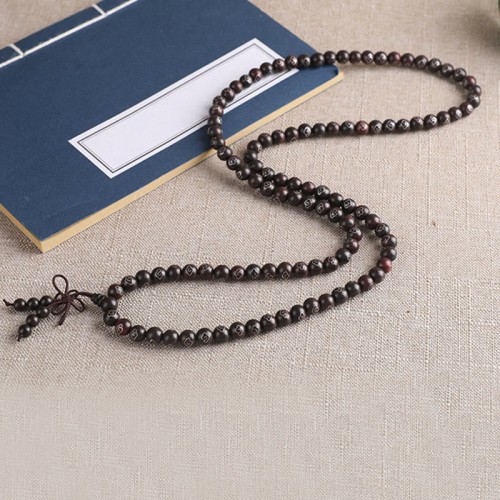Red Sandalwood Om Mani Padme Hum Protection Bracelet Red Sandalwood Om Mani Padme Hum Protection Bracelet