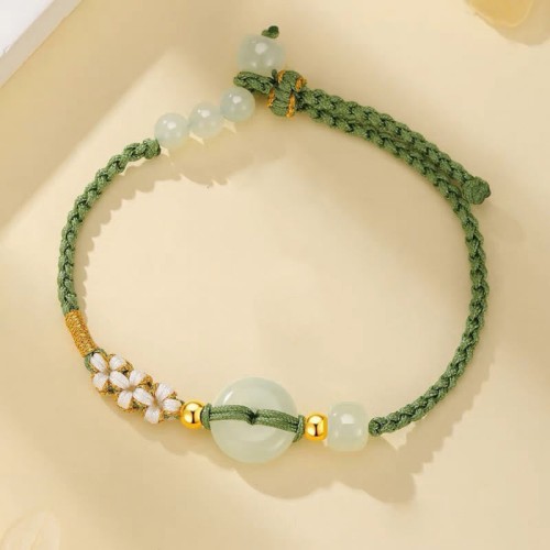 Hetian Jade Peace Buckle Luck Bracelet Hetian Jade Peace Buckle Luck Bracelet