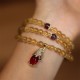 Citrine Amethyst PiXiu Prosperity Bracelet