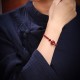 Natural Cinnabar Peace Buckle Blessing Bracelet Natural Cinnabar Peace Buckle Blessing Bracelet