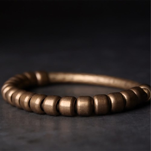 Copper Brass Bead Luck Wealth Bracelet Copper Brass Bead Luck Wealth Bracelet