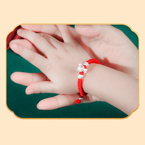 999 Sterling Silver Chinese Zodiac Kids Bracelet