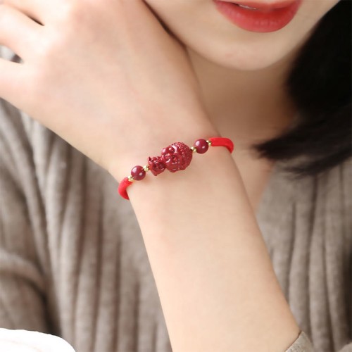 Chinese Zodiac Buddha Cinnabar Amulet Bracelet Chinese Zodiac Buddha Cinnabar Amulet Bracelet