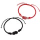 Silver Sheen Obsidian Strawberry Quartz PiXiu Bracelet Silver Sheen Obsidian Strawberry Quartz PiXiu Bracelet