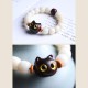 Bodhi Seed Sandalwood Lucky Cat Wisdom Bracelet