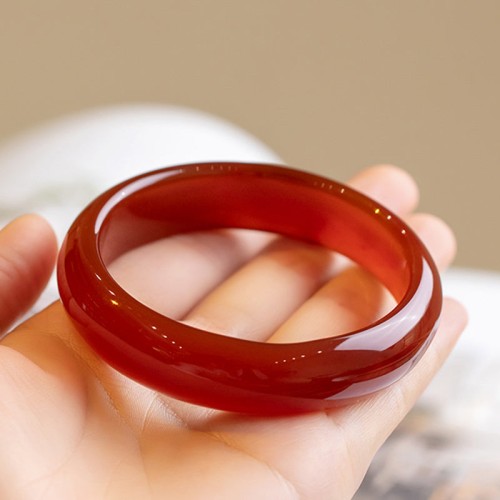 Natural Red Agate Confidence Bangle Natural Red Agate Confidence Bangle