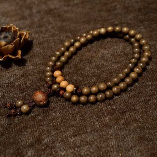 Tibetan Sandalwood Protection Charm Mala Bracelet Tibetan Sandalwood Protection Charm Mala Bracelet