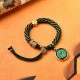 Tibetan Five God of Wealth Amulet Bracelet Tibetan Five God of Wealth Amulet Bracelet