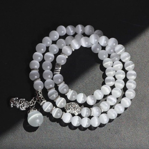 Cat Eye PiXiu Support Triple Wrap Bracelet