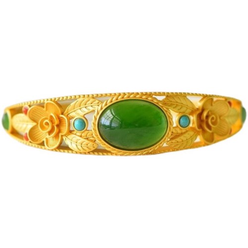 Cyan Jade White Jade Harmony Luck Bracelet Cyan Jade White Jade Harmony Luck Bracelet