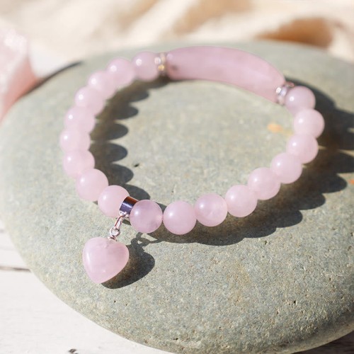 Quartz Heart Healing Beads Bracelet Quartz Heart Healing Beads Bracelet