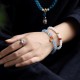 Aquamarine Red Agate Healing Charm Bracelet