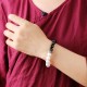 925 Sterling Silver Black Obsidian White Shell Yin Yang Bracelet 925 Sterling Silver Black Obsidian White Shell Yin Yang Bracelet