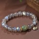 Zodiac Buddha Moonstone Hetian Jade Bracelet Zodiac Buddha Moonstone Hetian Jade Bracelet