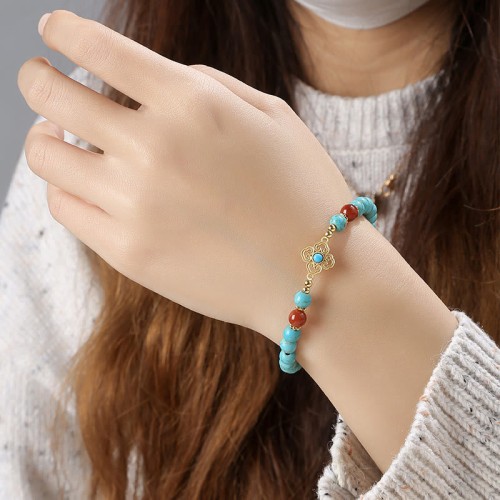 Turquoise Bead Protection Balance Bracelet Turquoise Bead Protection Balance Bracelet