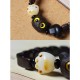 Ebony Wood Cat Bodhi Seed Paw Claw Calm Bracelet Ebony Wood Cat Bodhi Seed Paw Claw Calm Bracelet