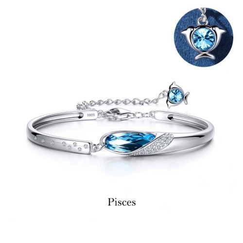 925 Silver Plated Copper Zodiac Charm Bracelet 925 Silver Plated Copper Zodiac Charm Bracelet