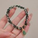 Green Phantom Confidence Gourd Buddha Charm Bracelet