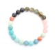 Amazonite Black Glitter Stone Positive Tassel Bracelet Amazonite Black Glitter Stone Positive Tassel Bracelet