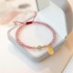 Strawberry Quartz Garnet Jade Fortune Healing Bracelet Strawberry Quartz Garnet Jade Fortune Healing Bracelet