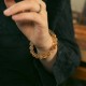 Citrine Crystal Brass Protection Bracelet Citrine Crystal Brass Protection Bracelet