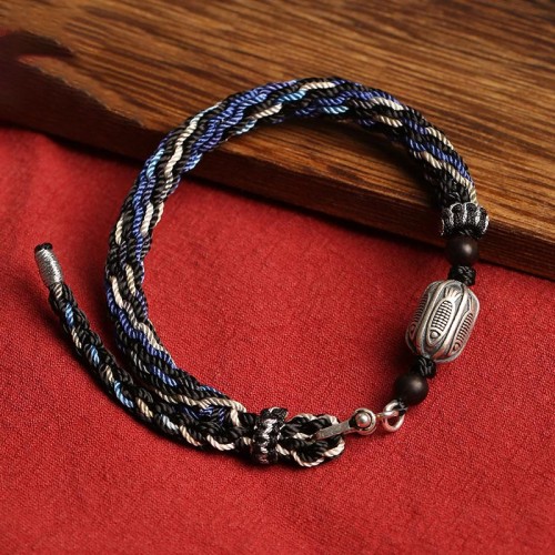 925 Sterling Silver Koi Fish Reincarnation Knot Bracelet 925 Sterling Silver Koi Fish Reincarnation Knot Bracelet