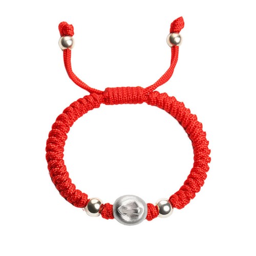 999 Sterling Silver Red Rope Kids Luck Bracelet 999 Sterling Silver Red Rope Kids Luck Bracelet